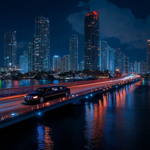 city-night-drive-stockcake